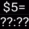 The Actual Cost: Money to Time