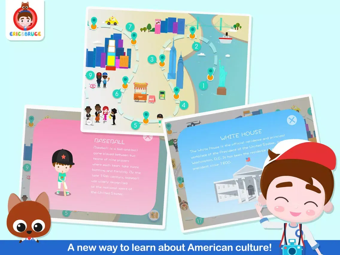 Eric & Bruce Travel To America iPad 应用截图