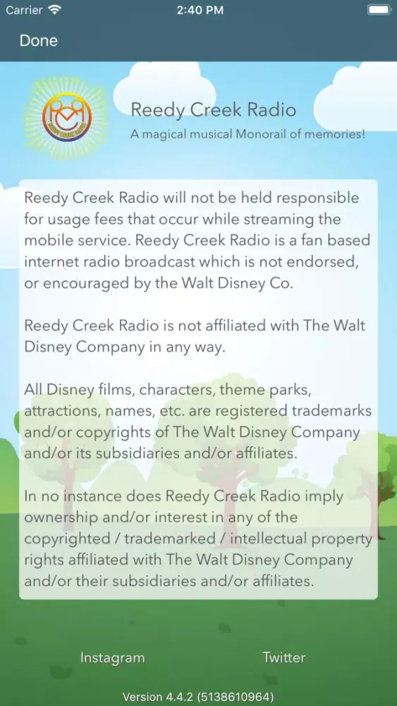 Reedy Creek Radio Screenshots