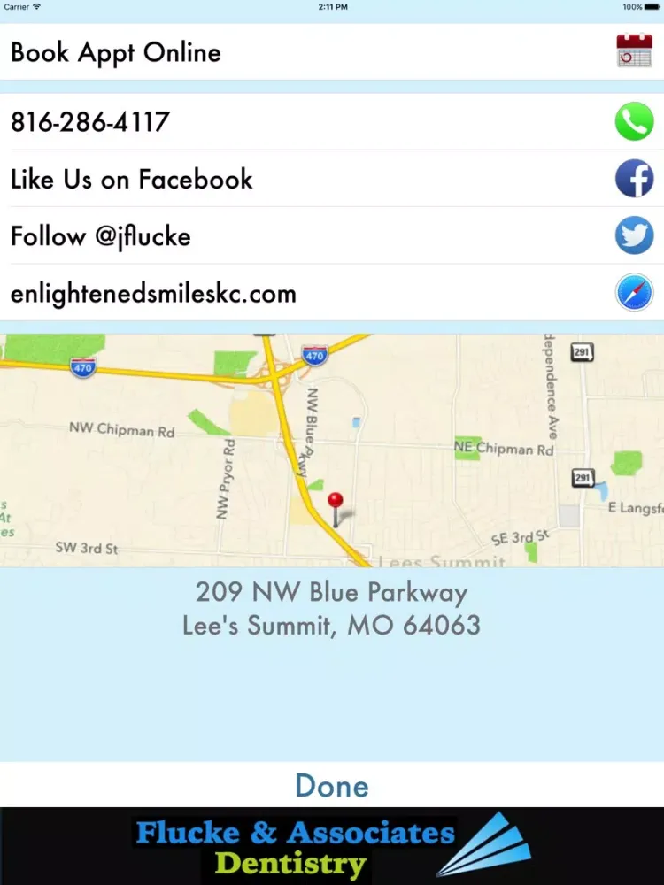 Screenshot di Flucke & Associates iPad 
