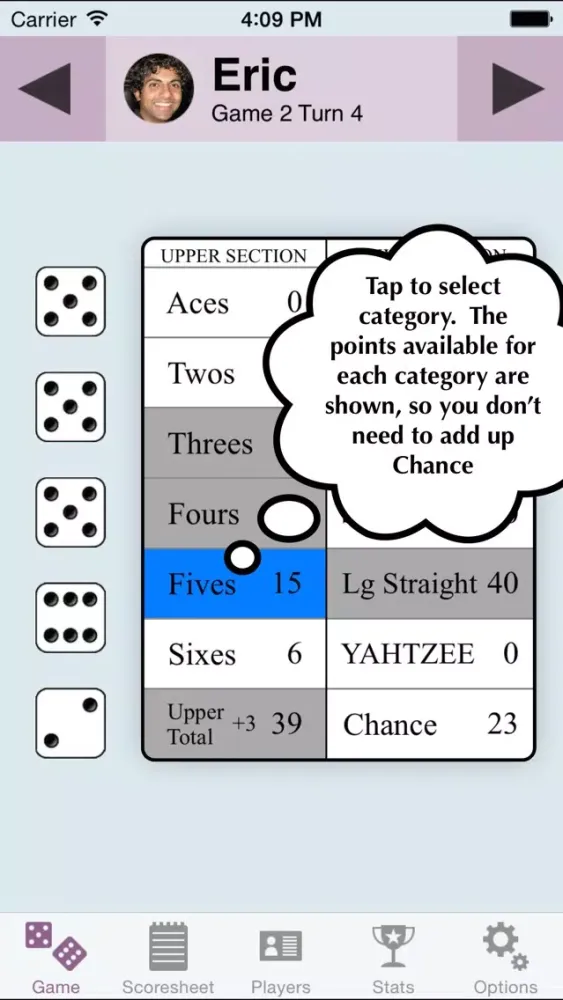 YZ Score - YAHTZEE® scoresheet应用截图