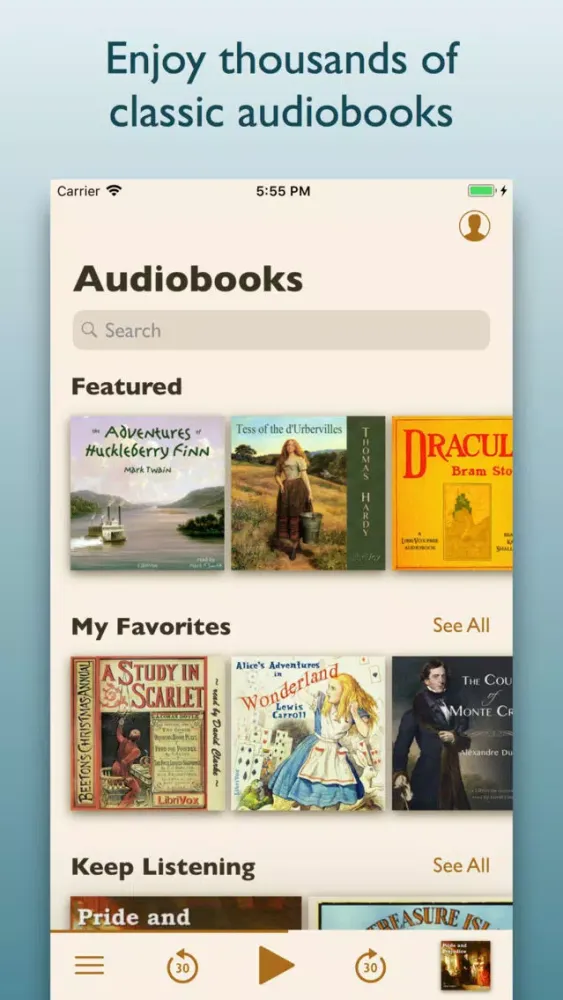 Ảnh chụp màn hình của Oldio - Audiobook Classics
