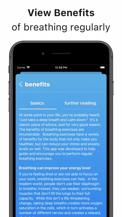 Capturas de pantalla de iBreathe – Relax and Breathe