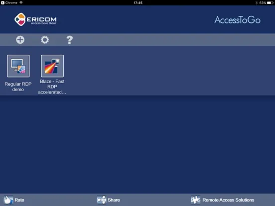 WebConnect Client iPad  سکرین شاٹس