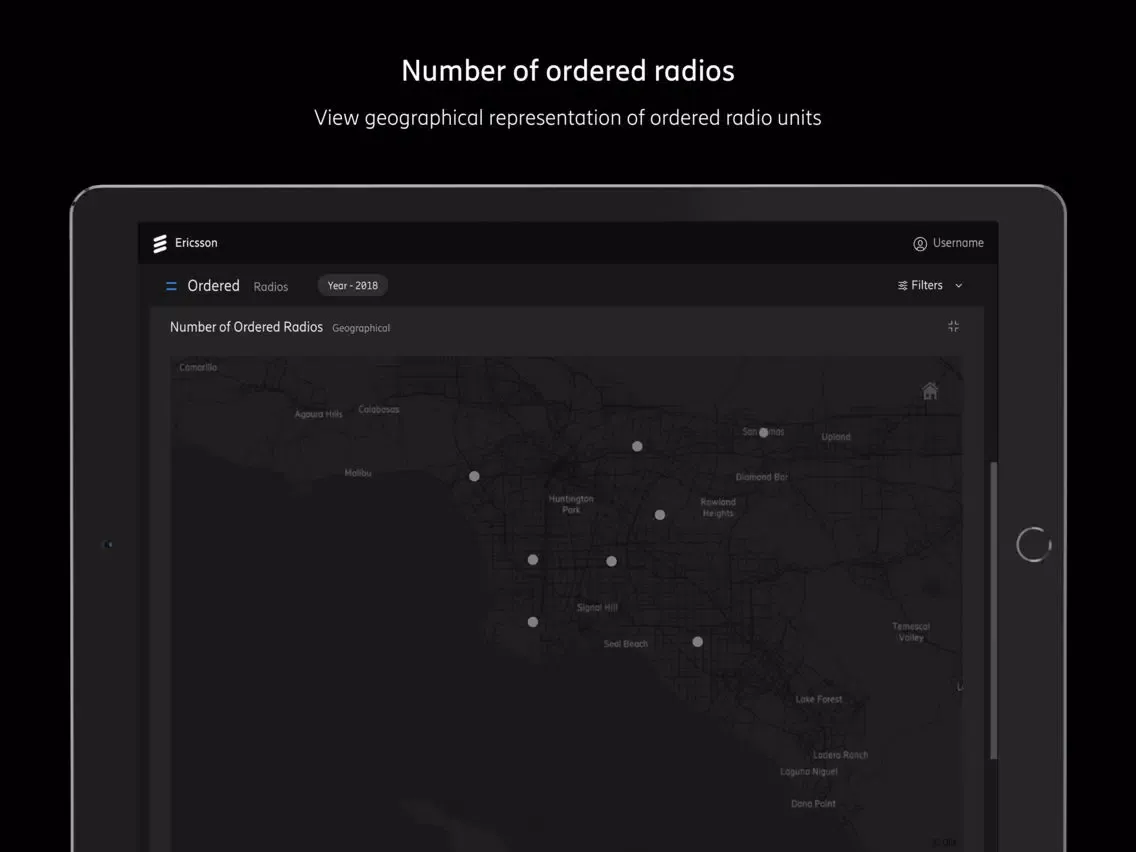 Ericsson Order Dashboard iPad  Screenshots
