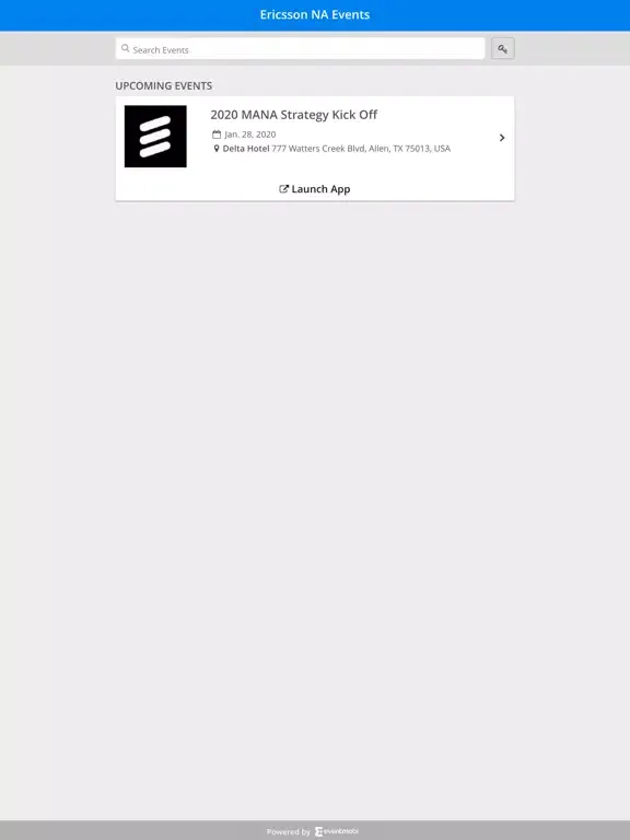 Ericsson NA Events iPad  Ekran Görüntüleri