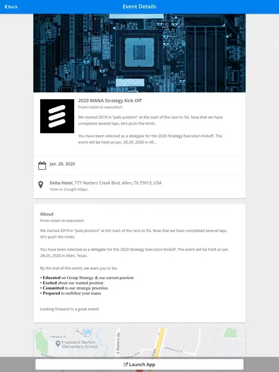 Ericsson NA Events iPad  Ekran Görüntüleri
