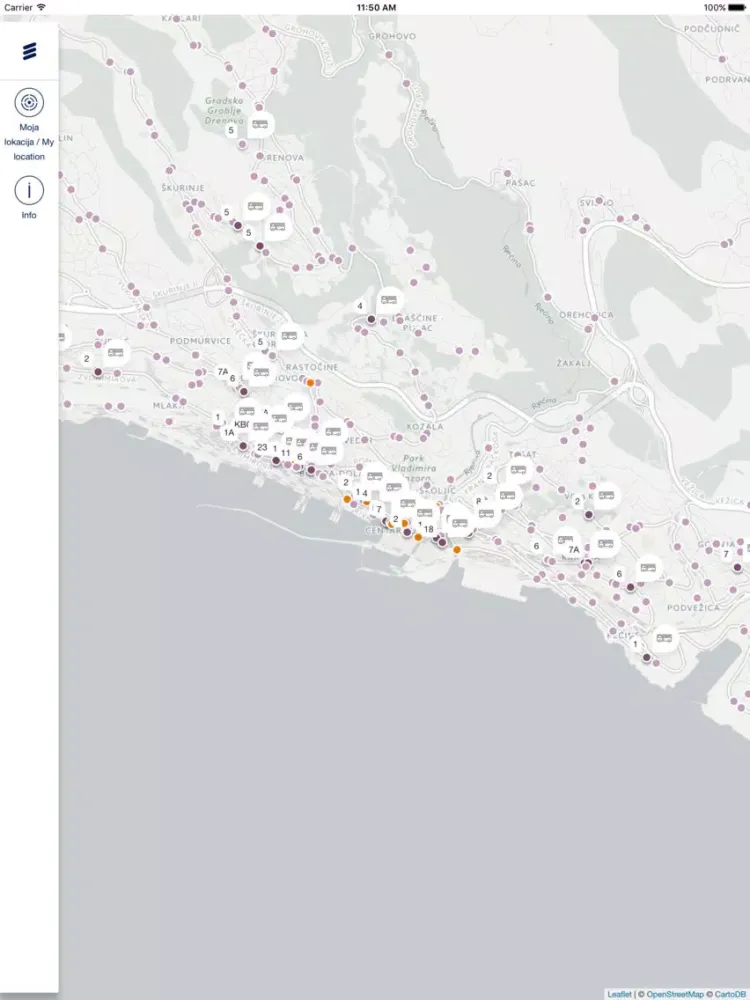 Smart Bus Stop Rijeka iPad  Screenshots