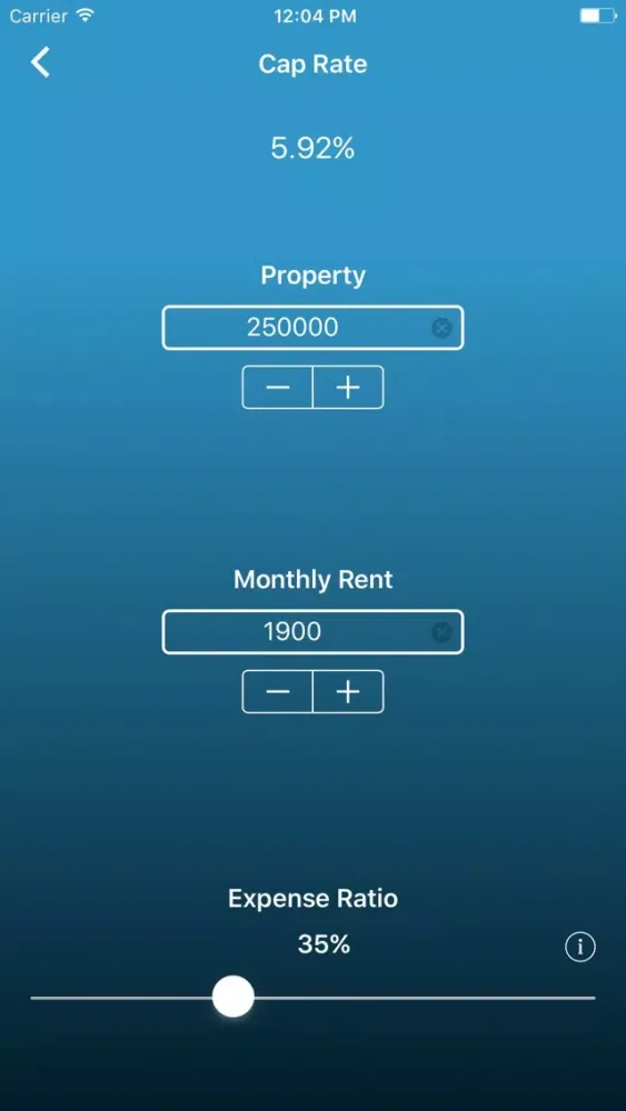 Screenshot di RE Investing Calculator