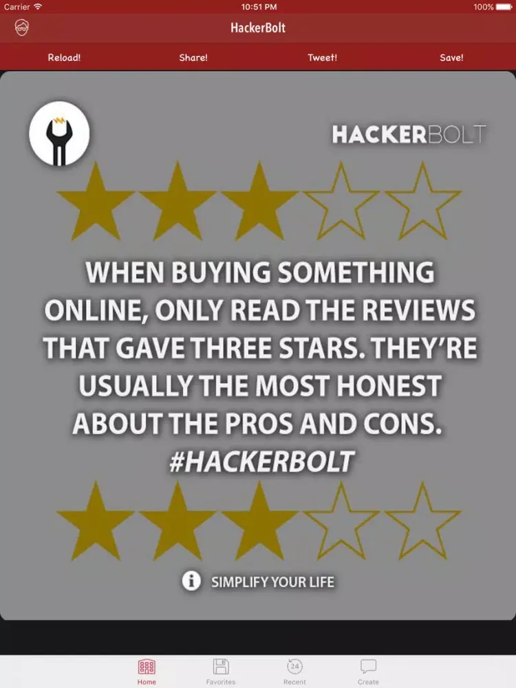 Screenshot di Self-Hacker, Life Hacks, Tips & Tricks iPad 