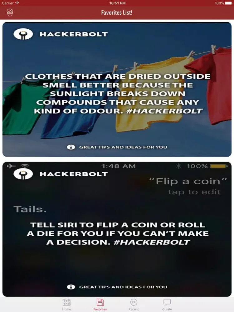 Screenshot di Self-Hacker, Life Hacks, Tips & Tricks iPad 