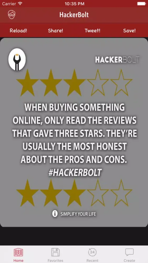 Screenshot di Self-Hacker, Life Hacks, Tips & Tricks