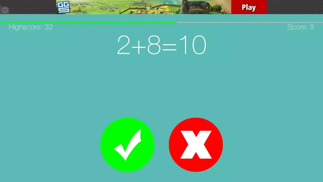 Tangkapan layar Math - right or wrong