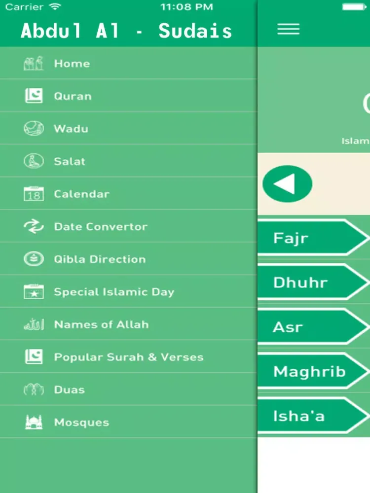 Tangkapan skrin Quran Recitation by Abdul Rahman Al-Sudais iPad 