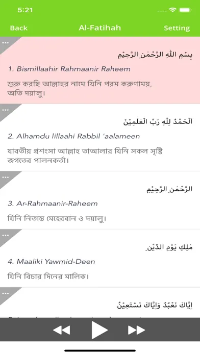 Captures d'écran de Quran in Bengali - Bangla