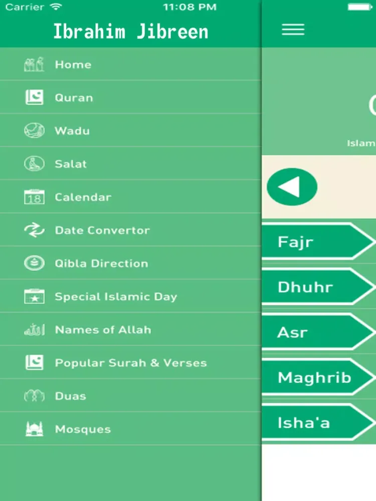 Tangkapan layar Quran Recitation by Ibrahim Jibreen iPad 