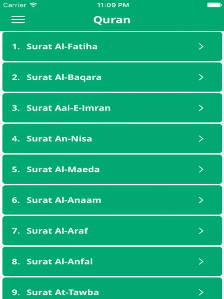 Quran Recitation by Mahmoud Khalil Al Hussary iPad  스크린샷