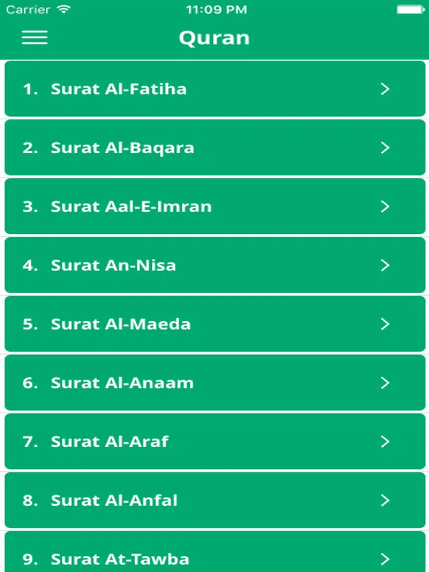 Quran Recitation by Saoud Shuraim iPad  Screenshots
