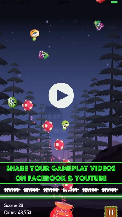 ภาพหน้าจอของ Fruit Invaders - Shoot Fruit. Save Earth. Big Fun.