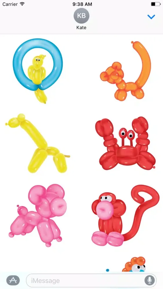 Ảnh chụp màn hình của Balloon Animal Stickers