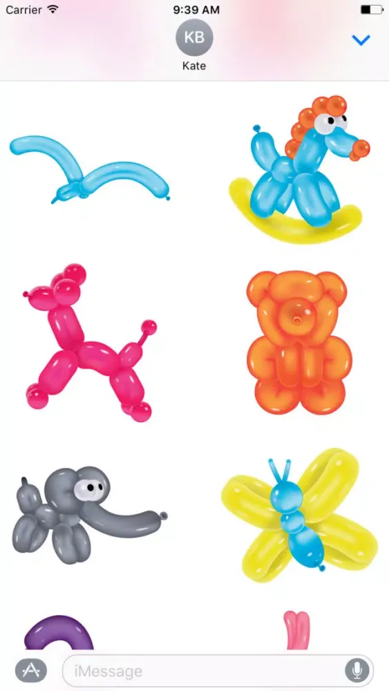Ảnh chụp màn hình của Balloon Animal Stickers