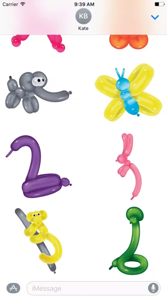 Ảnh chụp màn hình của Balloon Animal Stickers