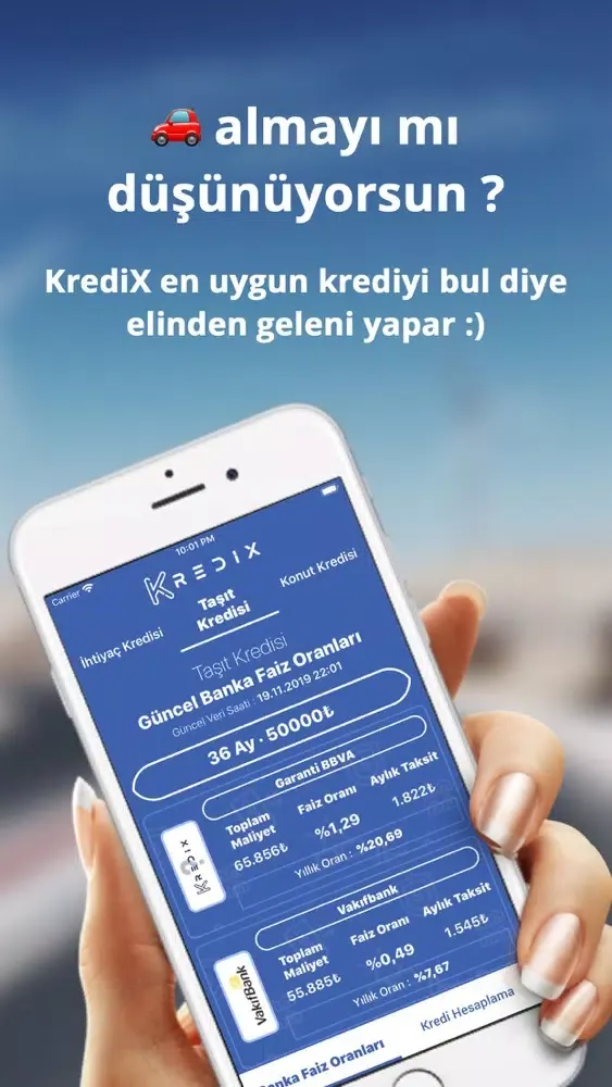 KrediX - Kredi Hesaplama Ekran Görüntüleri