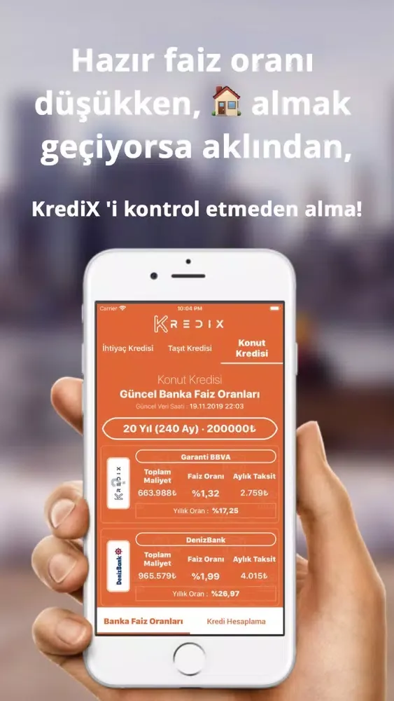 KrediX - Kredi Hesaplama Ekran Görüntüleri