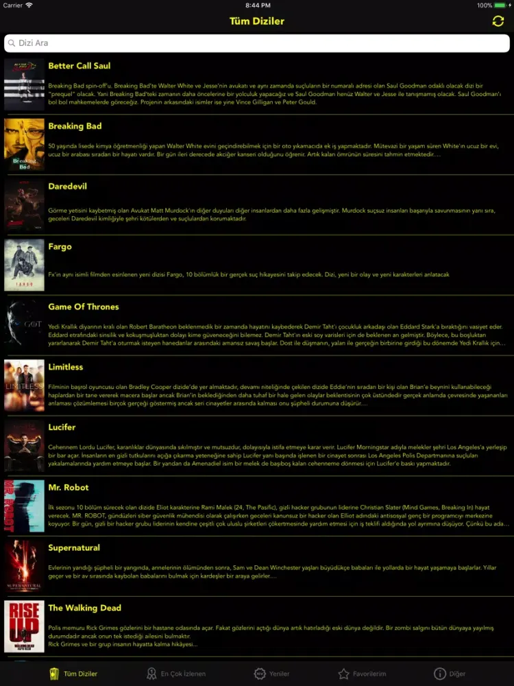 Capturas de pantalla de DiziBox - Yabancı iPad 