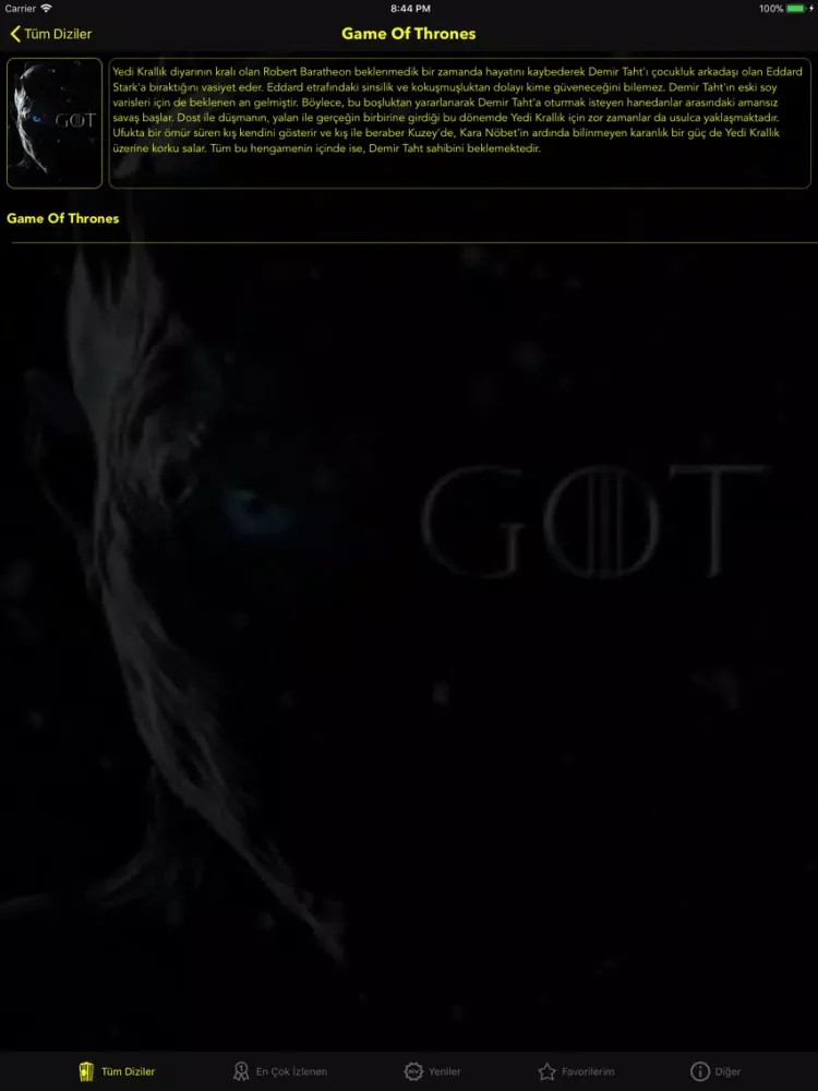 Capturas de pantalla de DiziBox - Yabancı iPad 