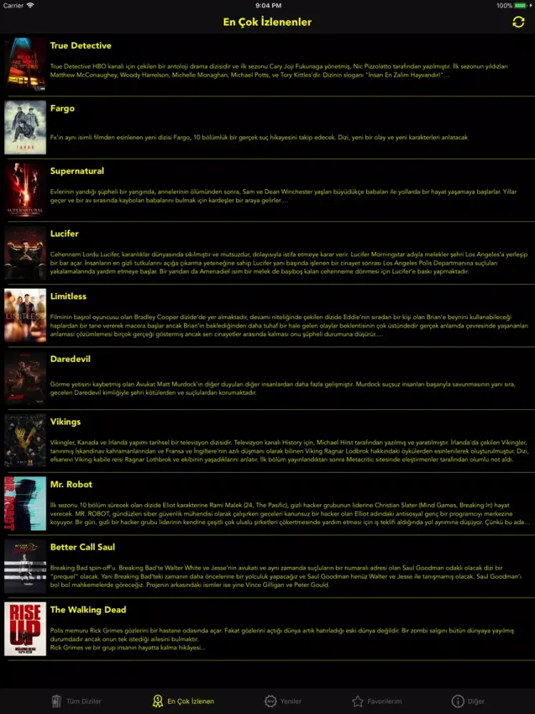 Capturas de pantalla de DiziBox - Yabancı iPad 