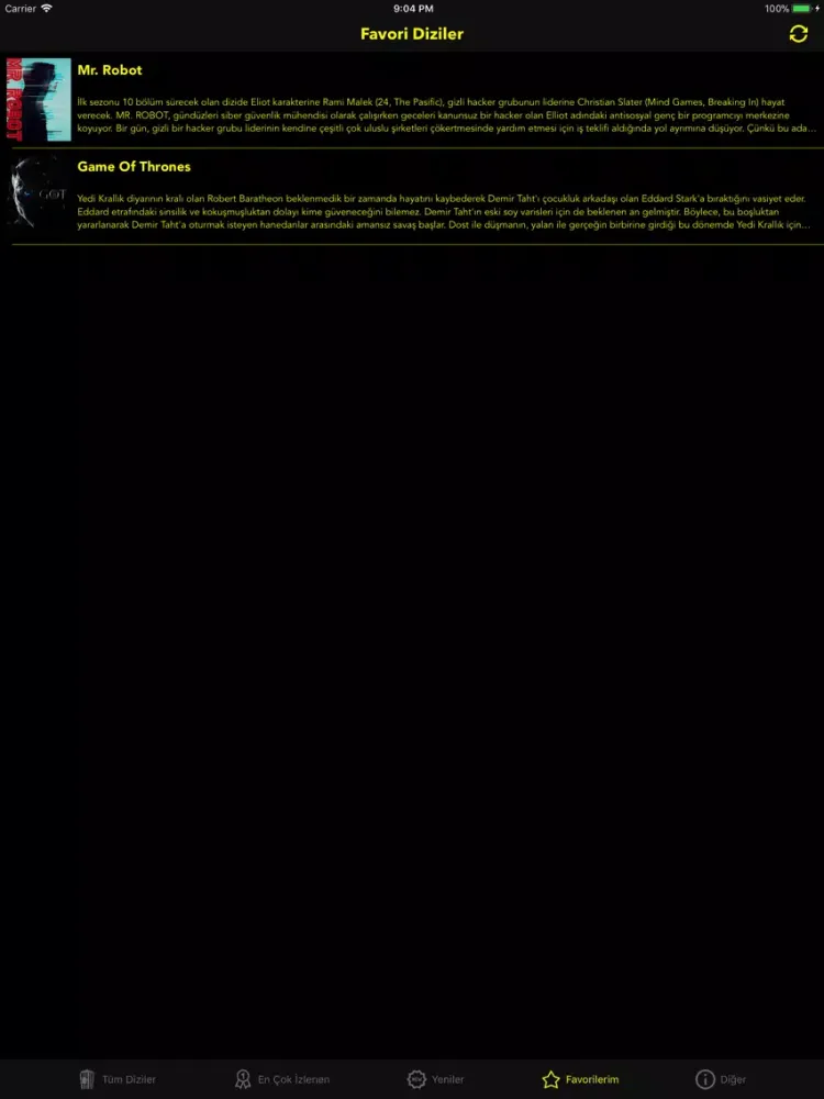 Capturas de pantalla de DiziBox - Yabancı iPad 