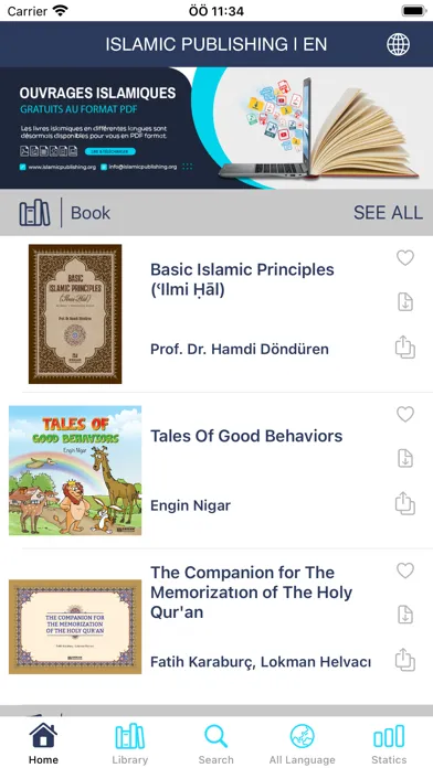 Capturas de tela do Islamic Publishing