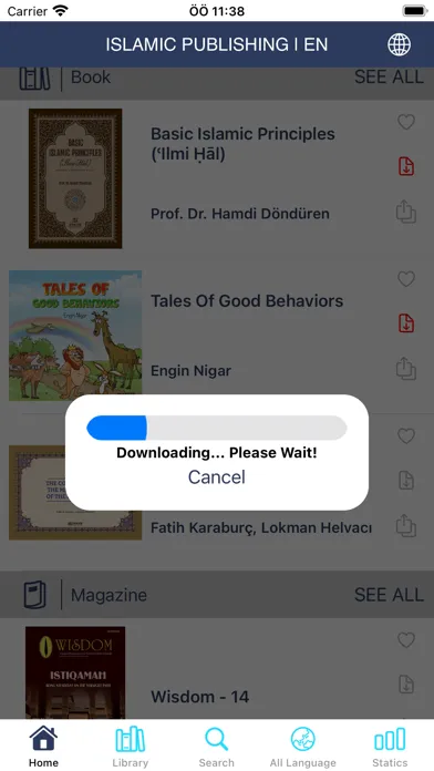 Capturas de tela do Islamic Publishing