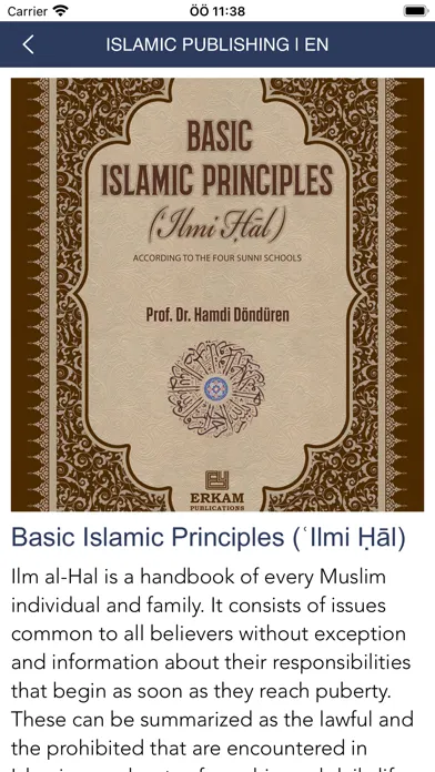 Capturas de tela do Islamic Publishing