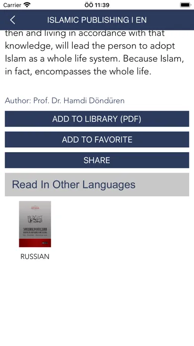 Capturas de tela do Islamic Publishing