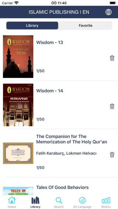 Capturas de tela do Islamic Publishing
