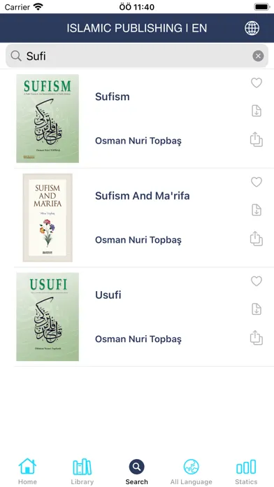 Capturas de tela do Islamic Publishing