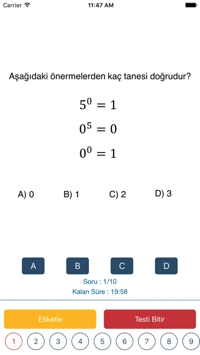 Bakalorya MathQuiz स्क्रीनशॉट