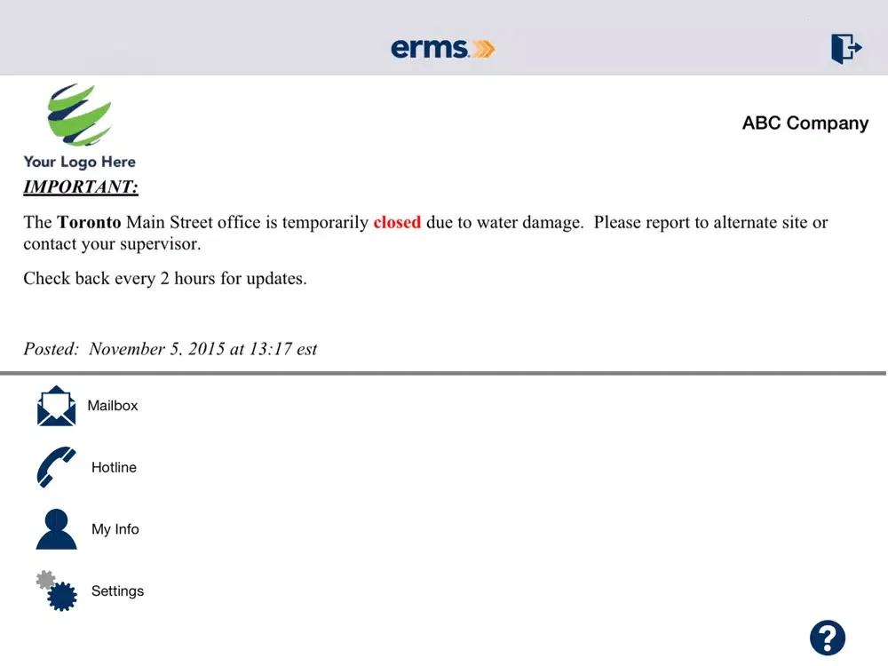 ERMS Mobile iPad 应用截图