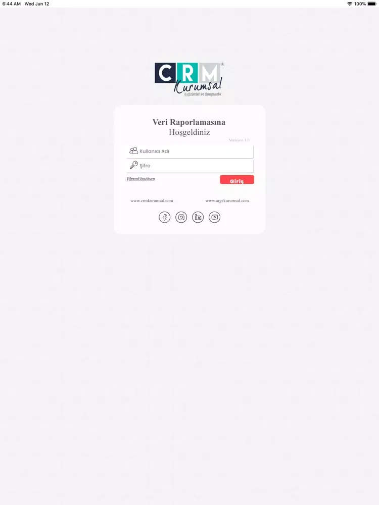Veri Raporlaması iPad  স্ক্রিনশট