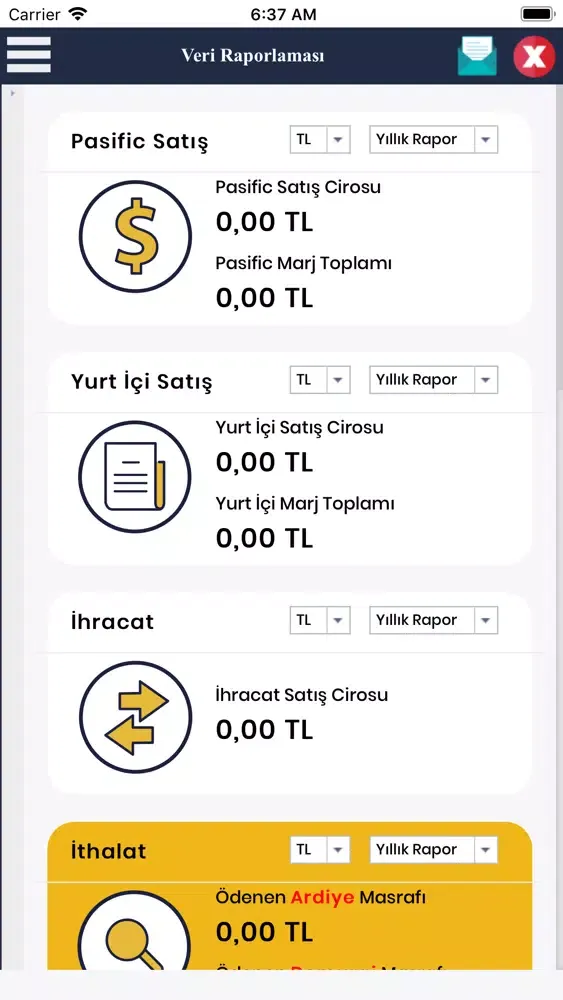 Veri Raporlaması স্ক্রিনশট
