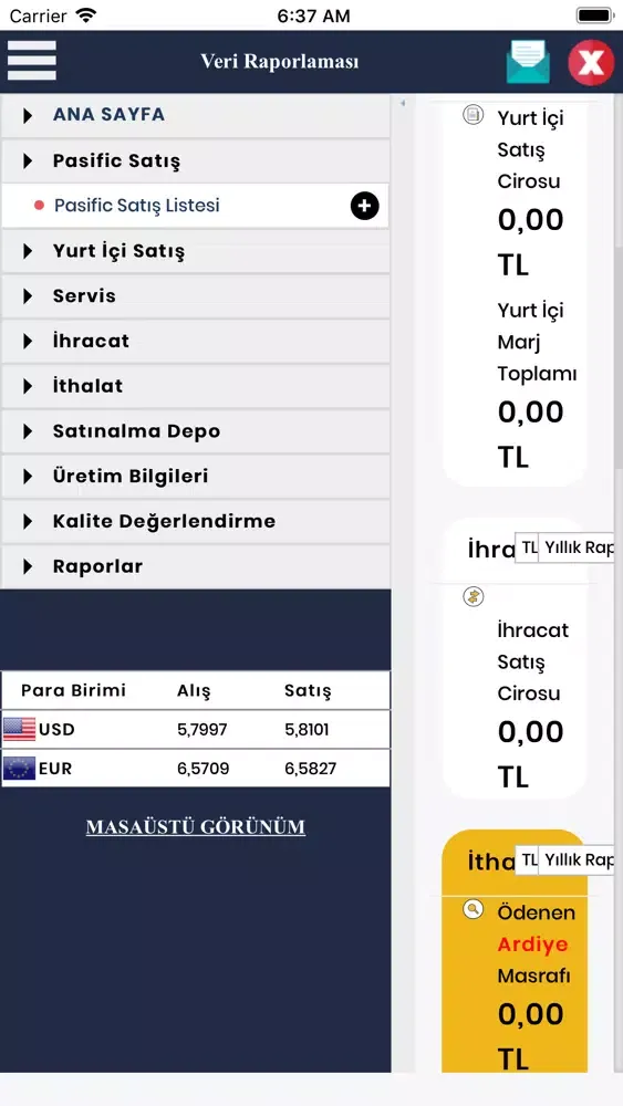 Veri Raporlaması স্ক্রিনশট