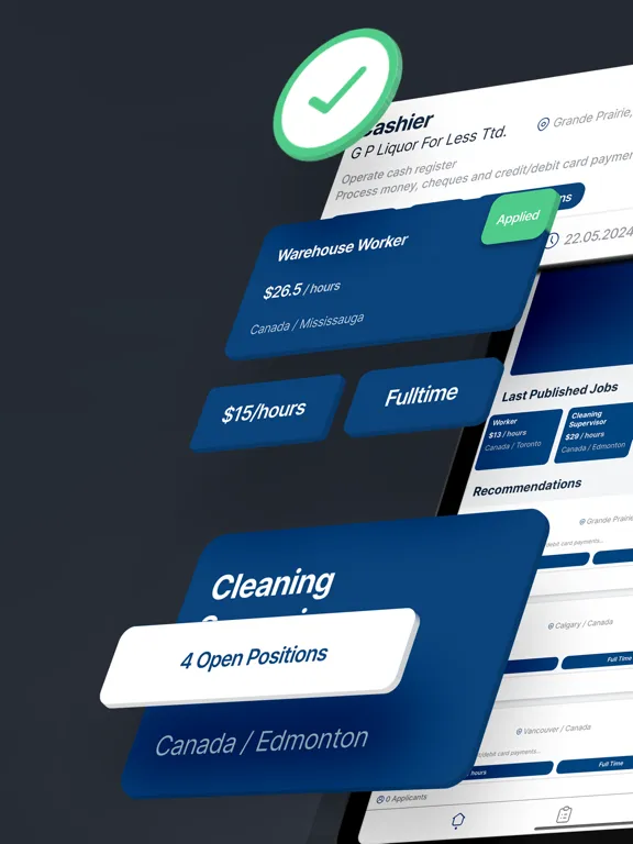 Capturas de tela do Workab - Job Finder iPad 