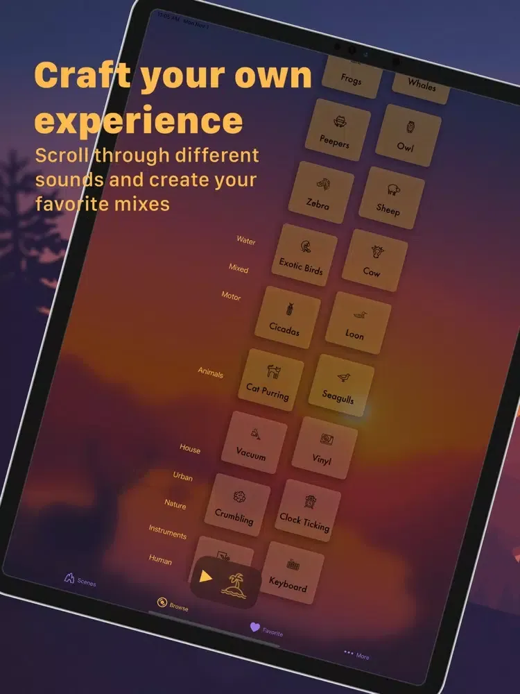 Background Sound - White Noise iPad 應用截圖