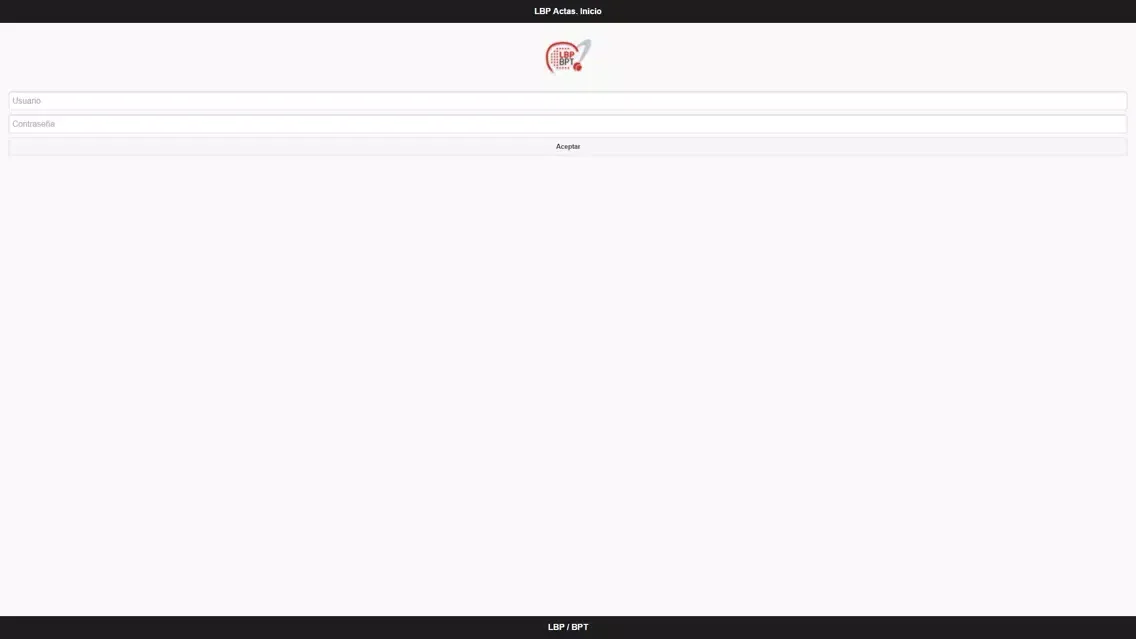 LBP Actas Screenshots