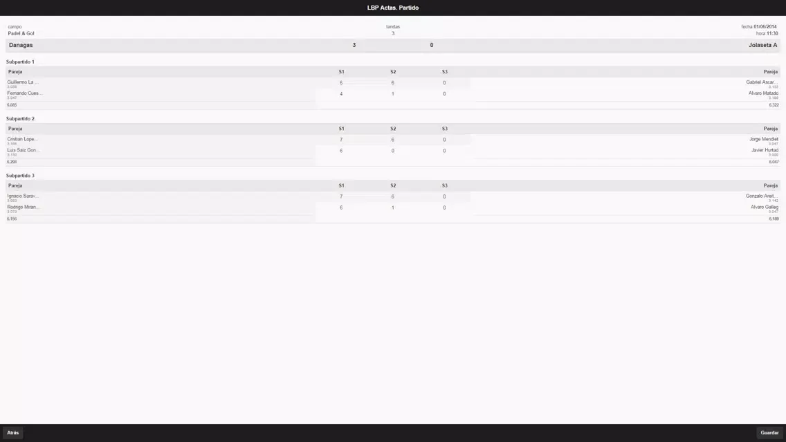 LBP Actas Screenshots