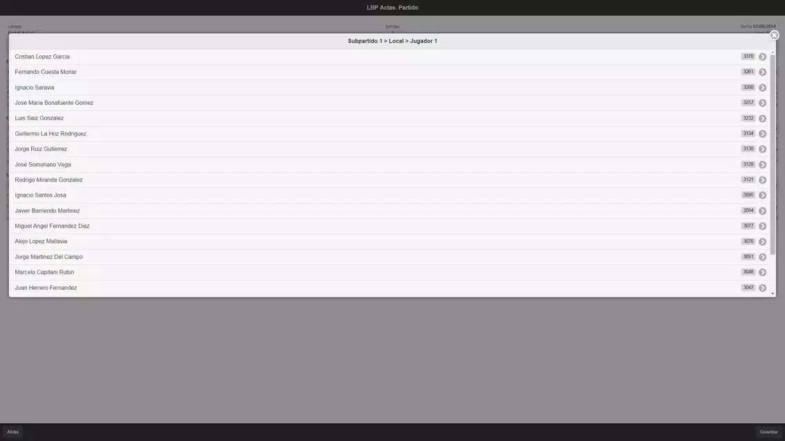 LBP Actas Screenshots