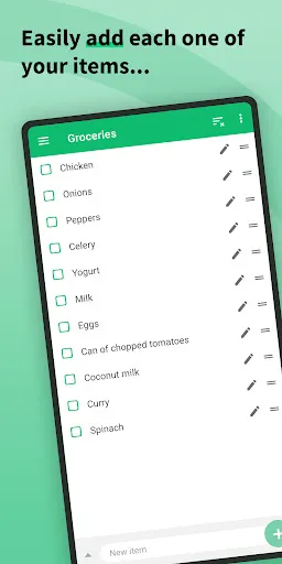 Shopping Lists (with widget) Screenshots