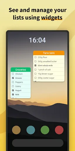 Shopping Lists (with widget) Screenshots